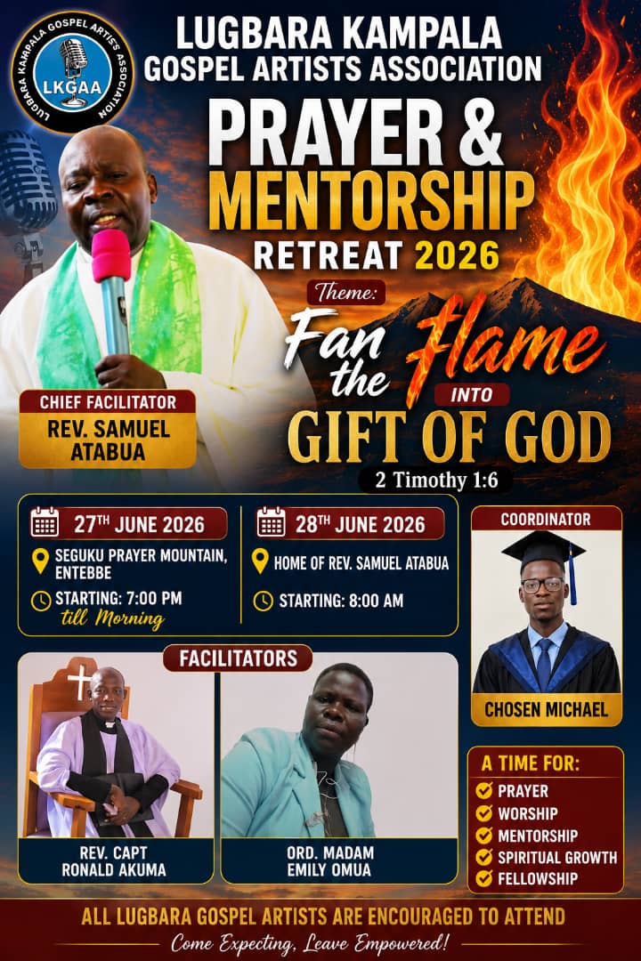 Lugbara Gospel Artists Set for Prayer and Mentorship Retreat 2026